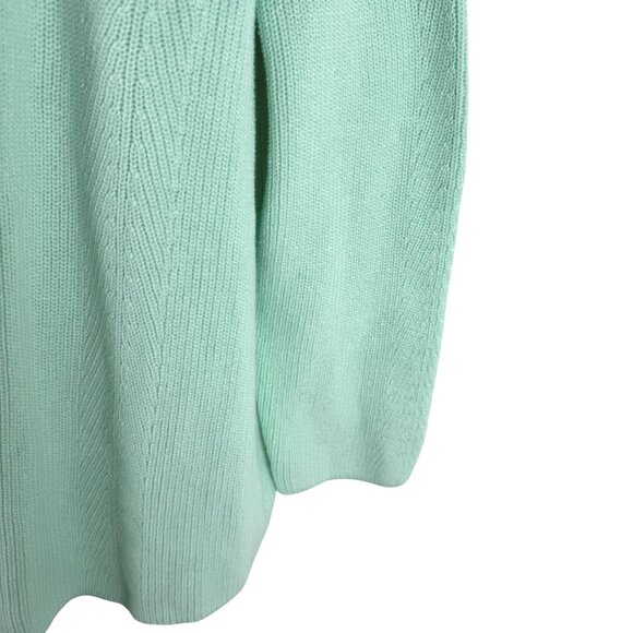 J. Jill Open Front Cardigan Sweater Womens 3X Mint Green Cotton CJ-2174 - Picture 4 of 8